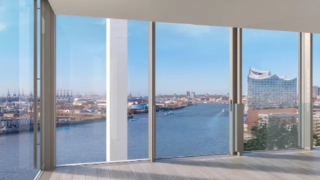Hamburg HafenCity: Luxe woontoren “The Crown” – nieuwbouw in aanbouw