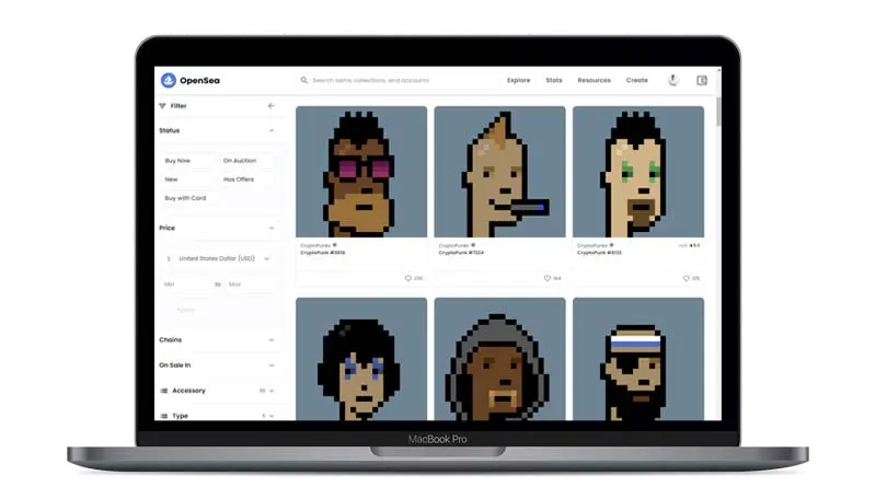 NFT: CryptoPunks (voorbeeld, digitale kunst) – Geslaagde Collectie